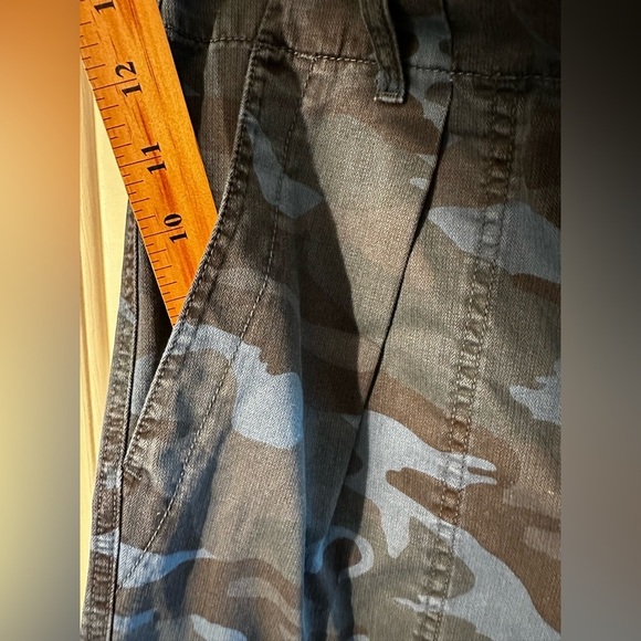 SUNDRY 29 Camo Pocket Pant Mineral Wash Blue MADE USA 🇺🇸 BUTTON FLY Cotton CLEAN - Picture 9 of 13